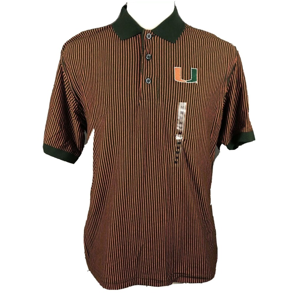 Miami Hurricanes Polo Shirt Men's Medium By Boca Classics New Florida NEW NWT